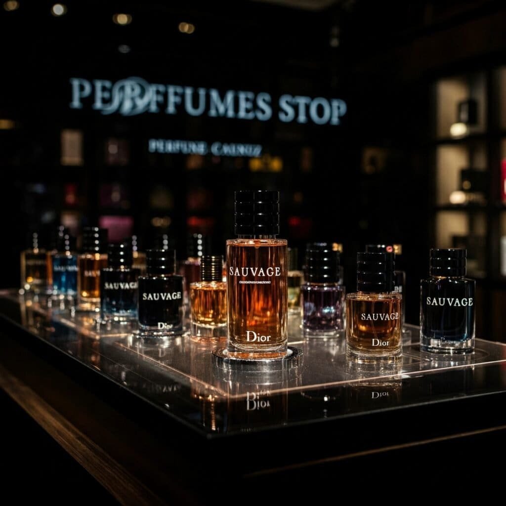 PerfumesStop displaying Dior Sauvage